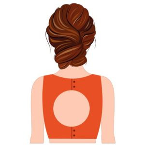 Round Hole with Button Back