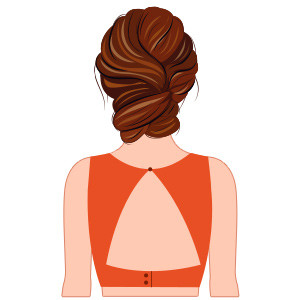 Triangle with Buttons Back